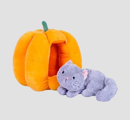 عروسک گربه کدویی عروسک گربه کدو